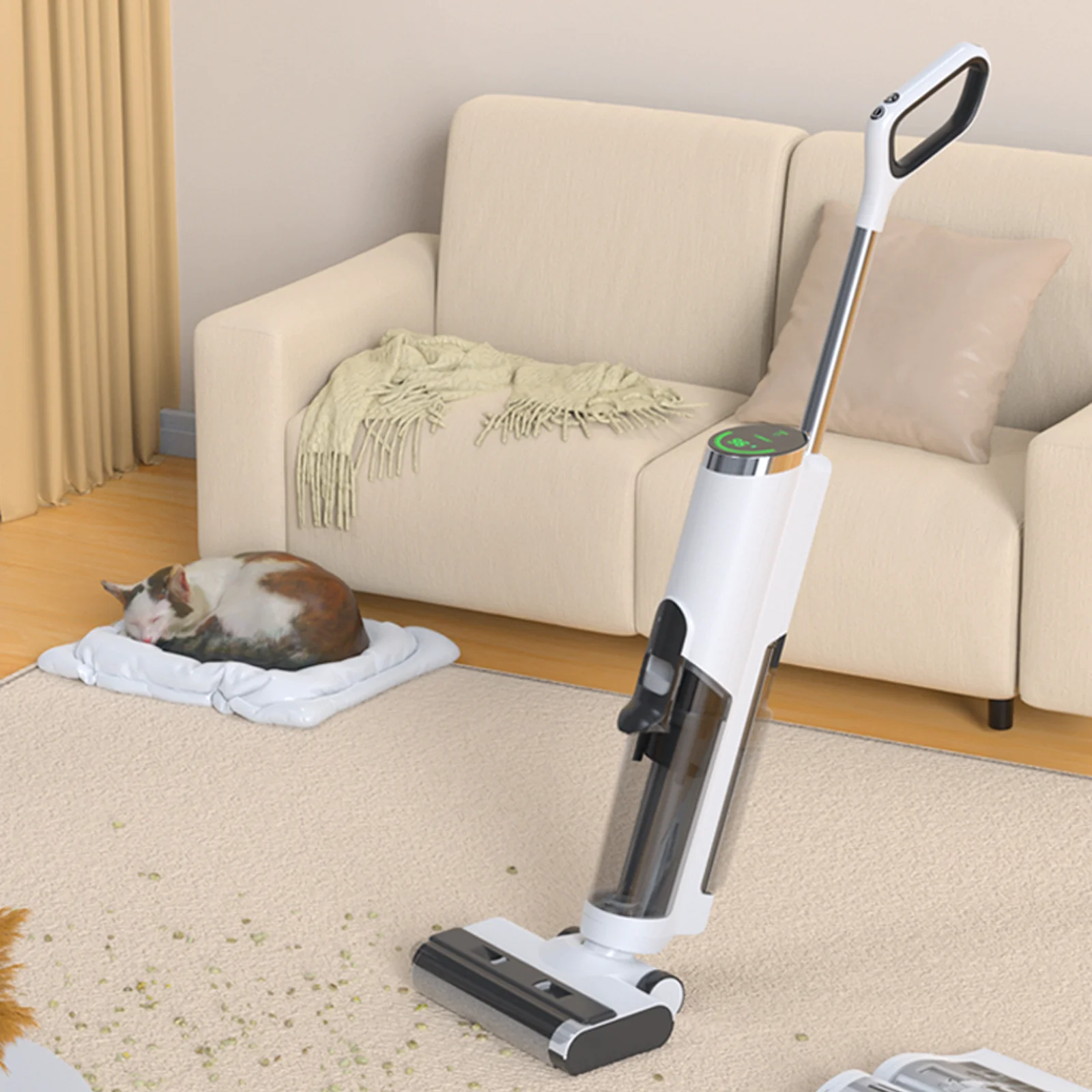12000Pa Powerful Suction Cordless Wet Dry Vacuum Cleaner Intelligent Upright Floor Washer Rechargeable Mop Home Cleaning Machine
12000Pa Powerful Suction Cordless Wet Dry Vacuum Cleaner Intelligent Upright Floor Washer Rechargeable Mop Home Cleaning Machine