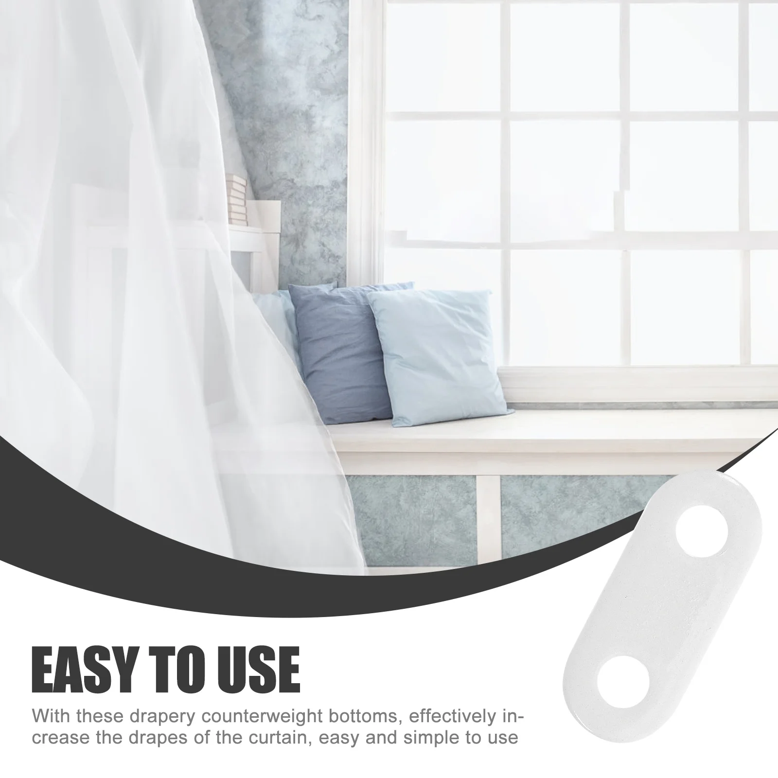 12pcs Curtain Weights Heavy Drapery Iron Pendant For Indoor Outdoor Bathroom Shower Windproof Home Supplies Drape Enhancer
12pcs Curtain Weights Heavy Drapery Iron Pendant For Indoor Outdoor Bathroom Shower Windproof Home Supplies Drape Enhancer