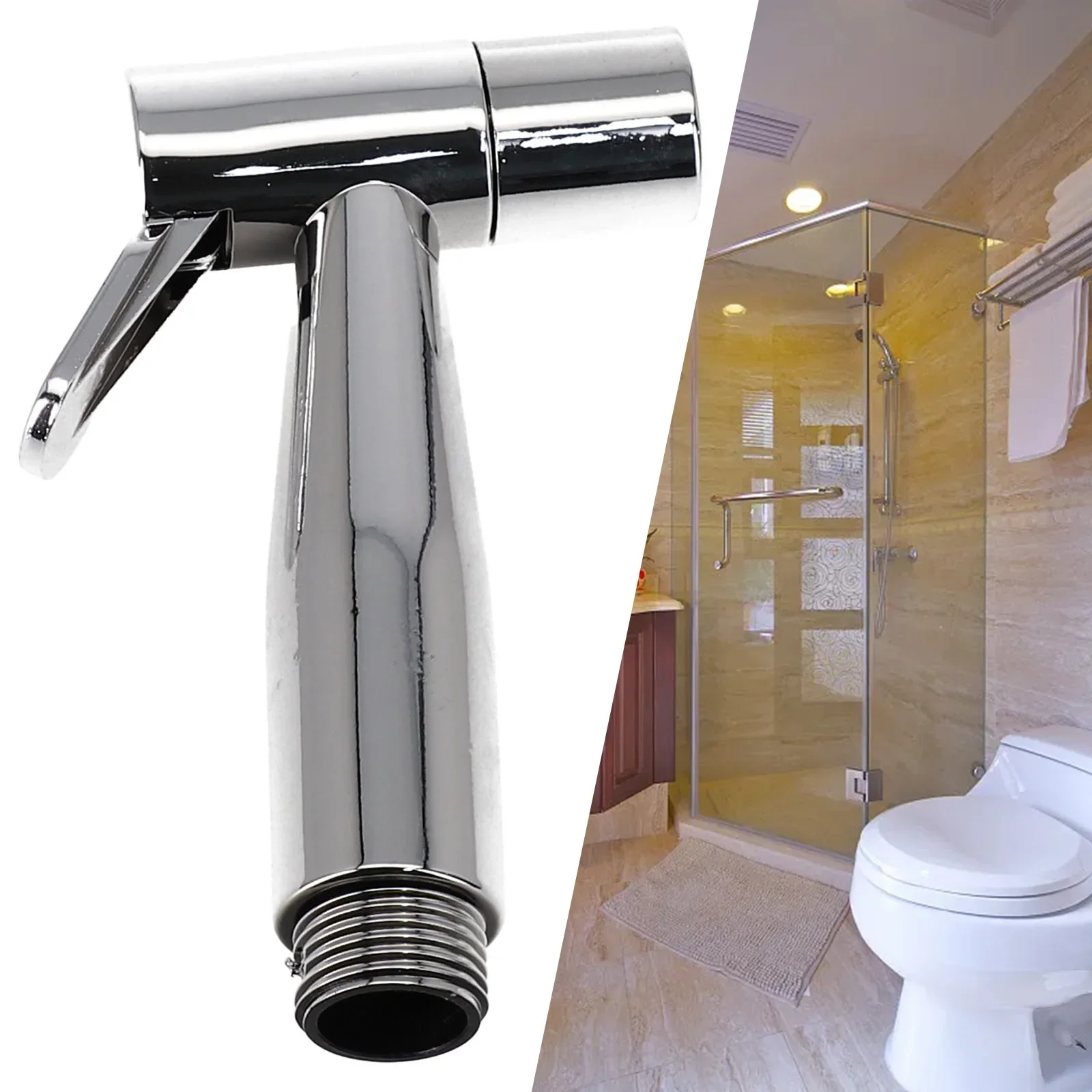Universal G1/2 Connector Handheld Bidet Spray For Personal Hygiene And Cleaning Multi-functional For Personal Pet And Home Use
Universal G1/2 Connector Handheld Bidet Spray For Personal Hygiene And Cleaning Multi-functional For Personal Pet And Home Use
