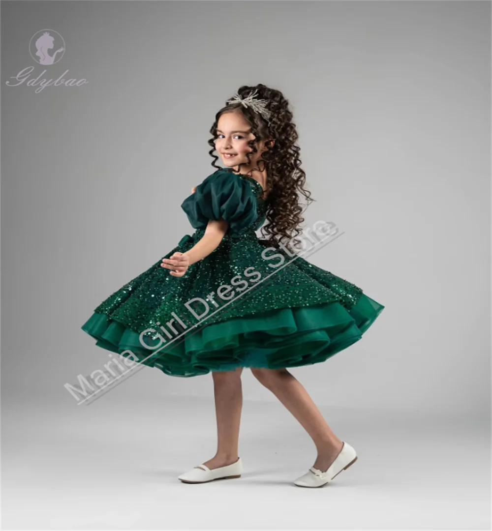 Изумрудно-зеленое пышное платье для девочек с короткими рукавами и блестками, платья с цветочным узором для девочек на свадьбу длиной до колена, гала-конкурс, мероприятия
Изумрудно-зеленое пышное платье для девочек с короткими рукавами и блестками, платья с цветочным узором для девочек на свадьбу длиной до колена, гала-конкурс, мероприятия
