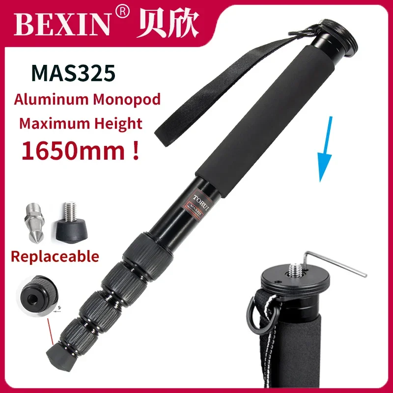 MAS325 Light Professional Aluminum alloy Portable Travel Monopod Bracket Can Stand withTripod Ballhead for Digital DSLR Camera
MAS325 Light Professional Aluminum alloy Portable Travel Monopod Bracket Can Stand withTripod Ballhead for Digital DSLR Camera
