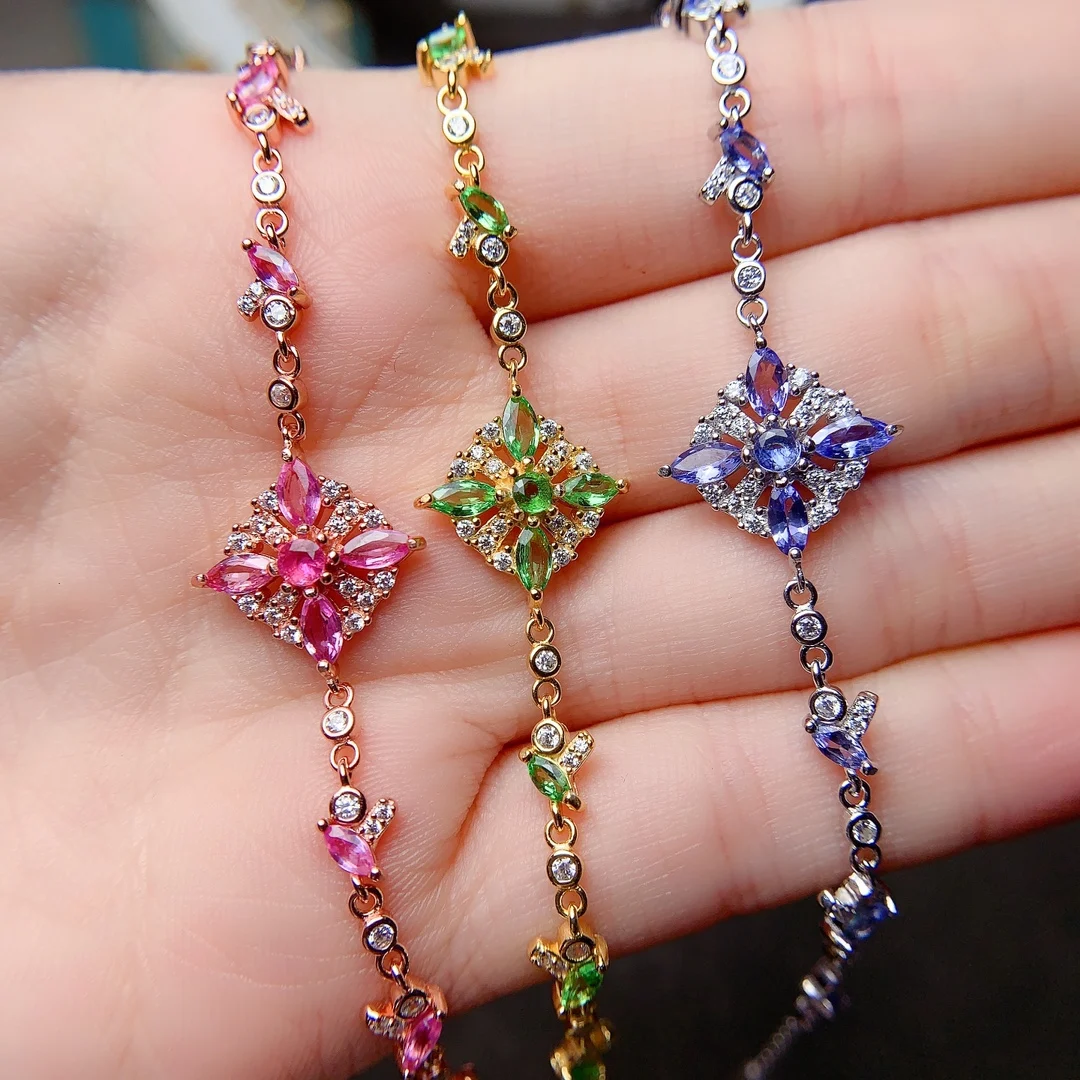 Ladies 925 silver emerald sapphire Tanzanite bracelet luxury jewelry ladies Christmas free mail women's bracelet boutique
Ladies 925 silver emerald sapphire Tanzanite bracelet luxury jewelry ladies Christmas free mail women's bracelet boutique