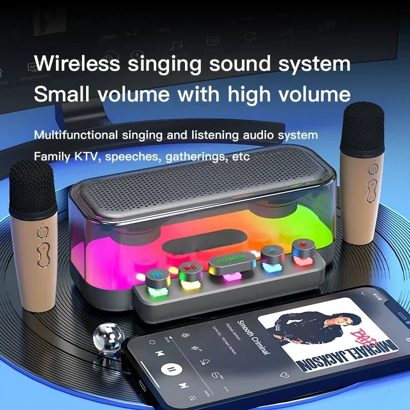 Dual Wireless Dynamic Microphones Speaker Home KTV Outdoor Party Portable Handheld Karaoke Wireless Microphone with Speaker
Dual Wireless Dynamic Microphones Speaker Home KTV Outdoor Party Portable Handheld Karaoke Wireless Microphone with Speaker