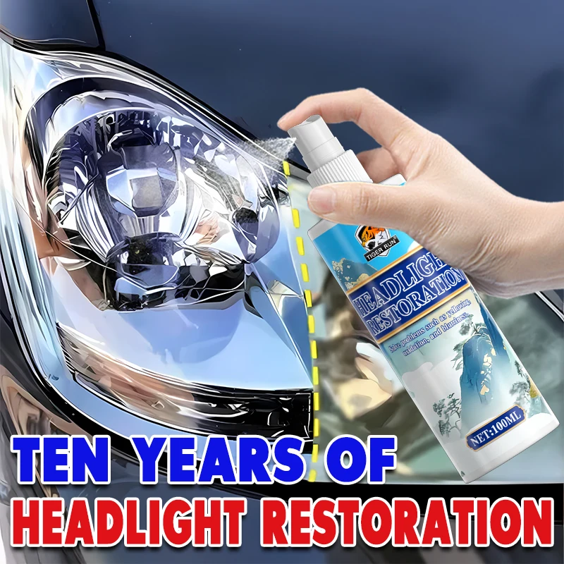 Headlight Restoration Spray 100ML Car Light Lens Cleaning and Polishing Solution for Yellowing Oxidation Scratches
Headlight Restoration Spray 100ML Car Light Lens Cleaning and Polishing Solution for Yellowing Oxidation Scratches