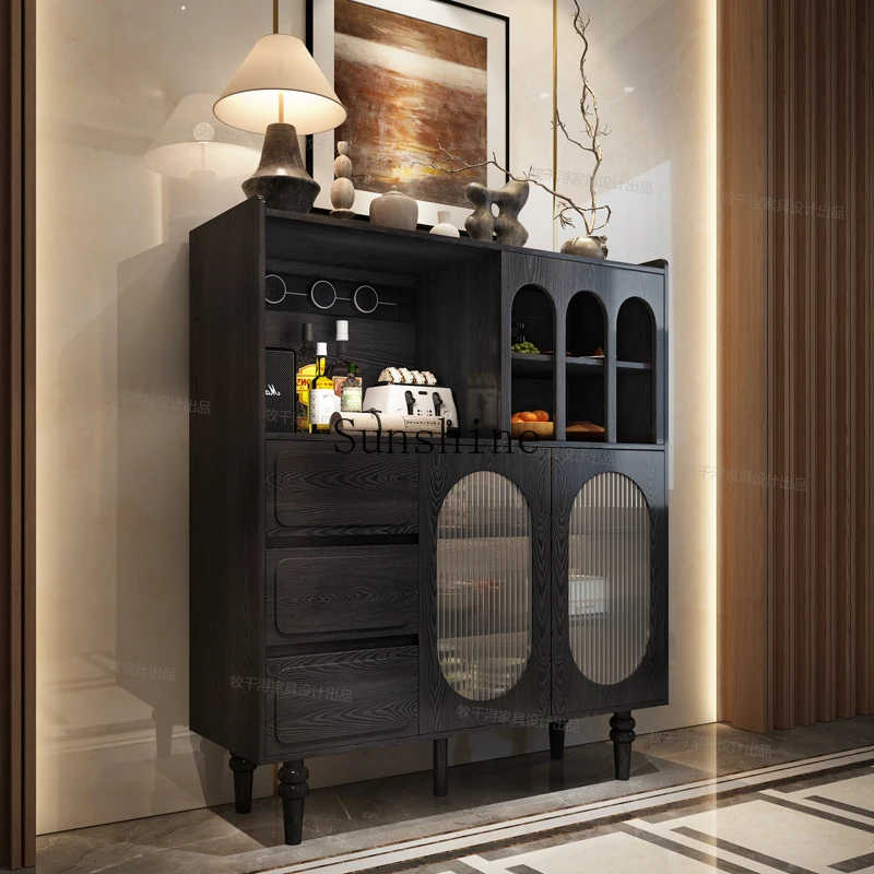 French retro dining side cabinet integrated villa living room solid wood locker
French retro dining side cabinet integrated villa living room solid wood locker