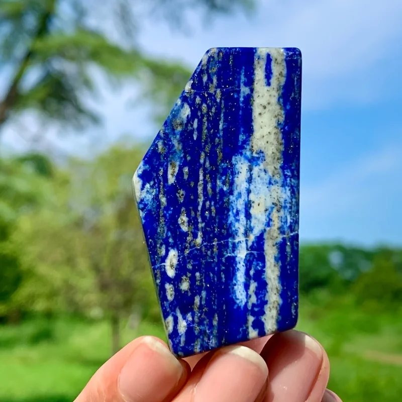 1PC Natural Lapis Lazuli Slab, Polished Specimen, Bohemian Faux Gemstone for Unique Veins,Suitable for Modern/Classic Home Decor
1PC Natural Lapis Lazuli Slab, Polished Specimen, Bohemian Faux Gemstone for Unique Veins,Suitable for Modern/Classic Home Decor