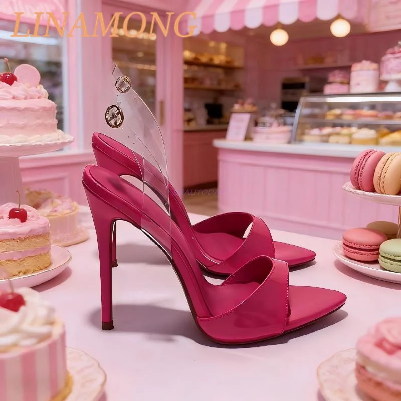 Multi Colored Pointed Sandals Fashionable Dopamine Color Back Strap and Transparent Buckle Design Slim High-Heeled Sandals
Multi Colored Pointed Sandals Fashionable Dopamine Color Back Strap and Transparent Buckle Design Slim High-Heeled Sandals