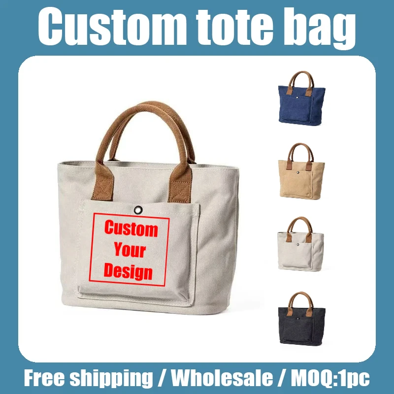 Custom Logo Print Handheld Canvas Bag Commute Fashion Small Cloth Bag for Women Literature and Art Wholesale
Custom Logo Print Handheld Canvas Bag Commute Fashion Small Cloth Bag for Women Literature and Art Wholesale