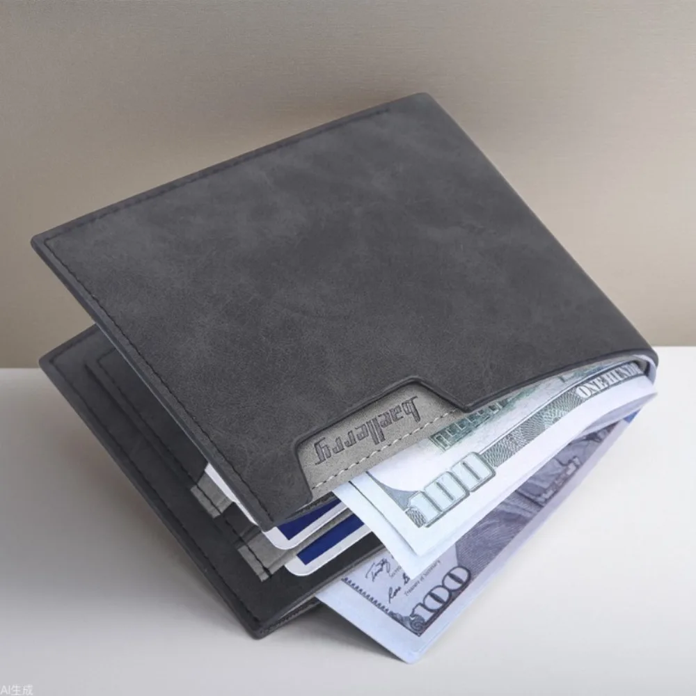 New Short Luxury Men Wallets Slim Simple Card Holder Men's Purses Photo Holder Quality PU Leather Male Money Clips
New Short Luxury Men Wallets Slim Simple Card Holder Men's Purses Photo Holder Quality PU Leather Male Money Clips