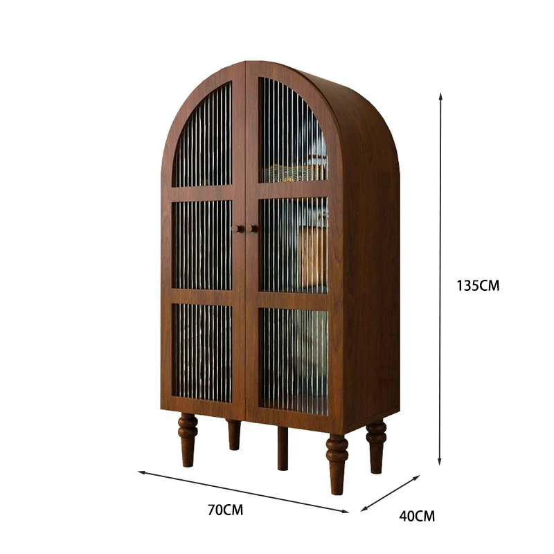 French Retro Walnut Wood Arch Sideboard Modern Living Room Home Kitchen Storage Side Corner Wine Display Cabinet With Glass Door
French Retro Walnut Wood Arch Sideboard Modern Living Room Home Kitchen Storage Side Corner Wine Display Cabinet With Glass Door