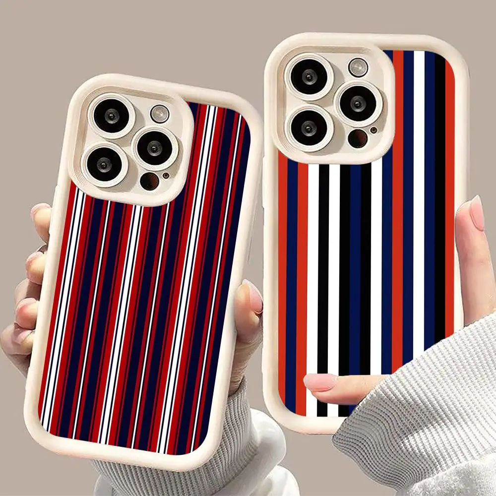 Red Blue Stripe Phone Case for iPhone 17 16 15 14 13 12 11 Air Pro Max Plus White Soft TPU Shockproof Cover
Red Blue Stripe Phone Case for iPhone 17 16 15 14 13 12 11 Air Pro Max Plus White Soft TPU Shockproof Cover
