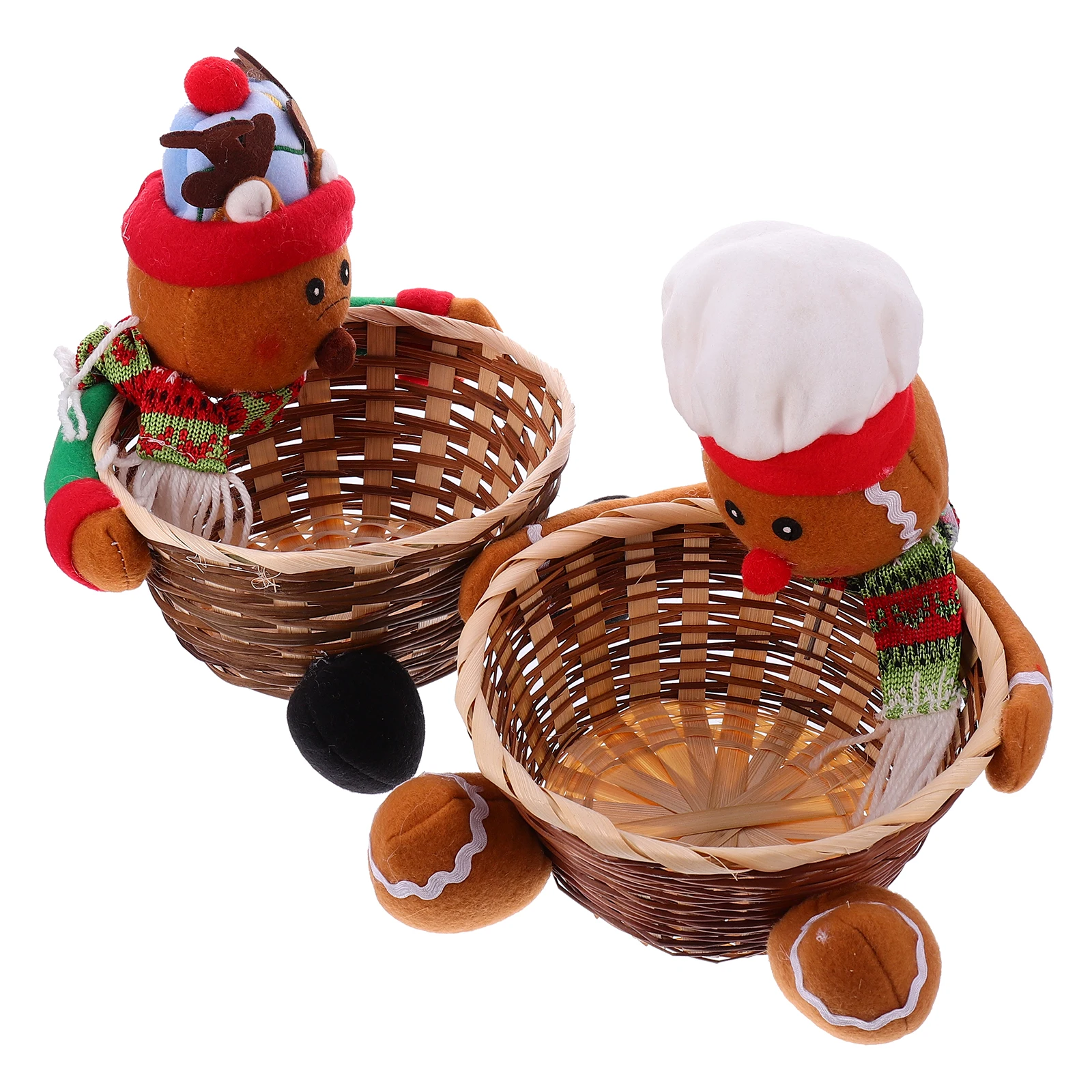 2pcs Christmas Basket Xmas Bamboo Decor Storage Container Gift nament Snack Holder Gingerbread Reindeer Theme
2pcs Christmas Basket Xmas Bamboo Decor Storage Container Gift nament Snack Holder Gingerbread Reindeer Theme