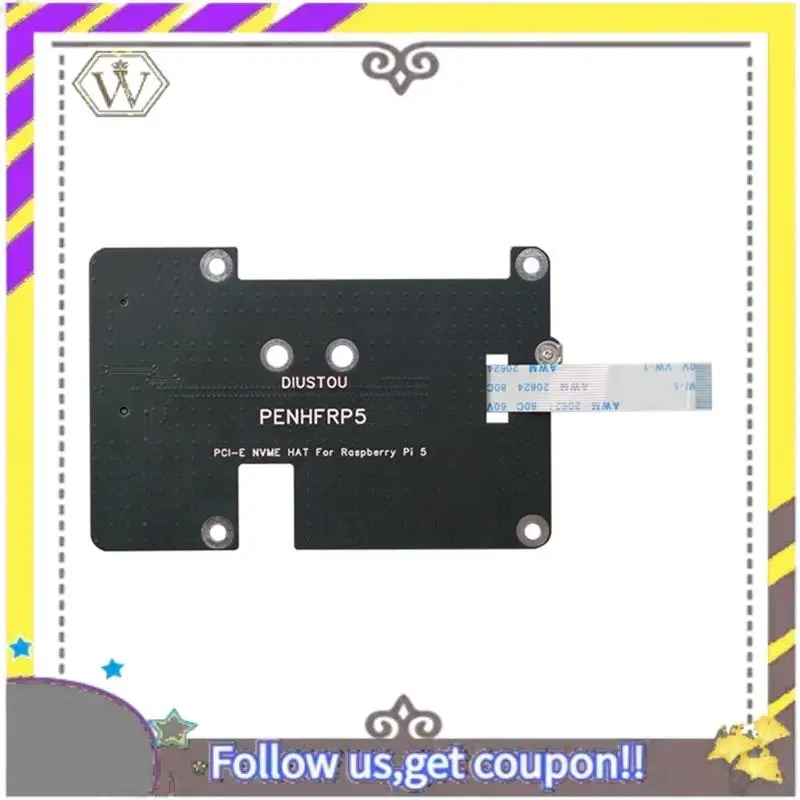 AU33-Pcie To M.2 M Key Adapter Nvme Expansion Board For Raspberry Pi 5 2230 2242 2280 M.2 M Key Nvme SSD Support PCIE Gen2
AU33-Pcie To M.2 M Key Adapter Nvme Expansion Board For Raspberry Pi 5 2230 2242 2280 M.2 M Key Nvme SSD Support PCIE Gen2