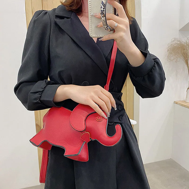 Women Animal Shape Shoulder Bags Elephant Creative PU Leather Zipper Crossbody Bag Solid Color Casual Portable Wristlet Handbags
Women Animal Shape Shoulder Bags Elephant Creative PU Leather Zipper Crossbody Bag Solid Color Casual Portable Wristlet Handbags
