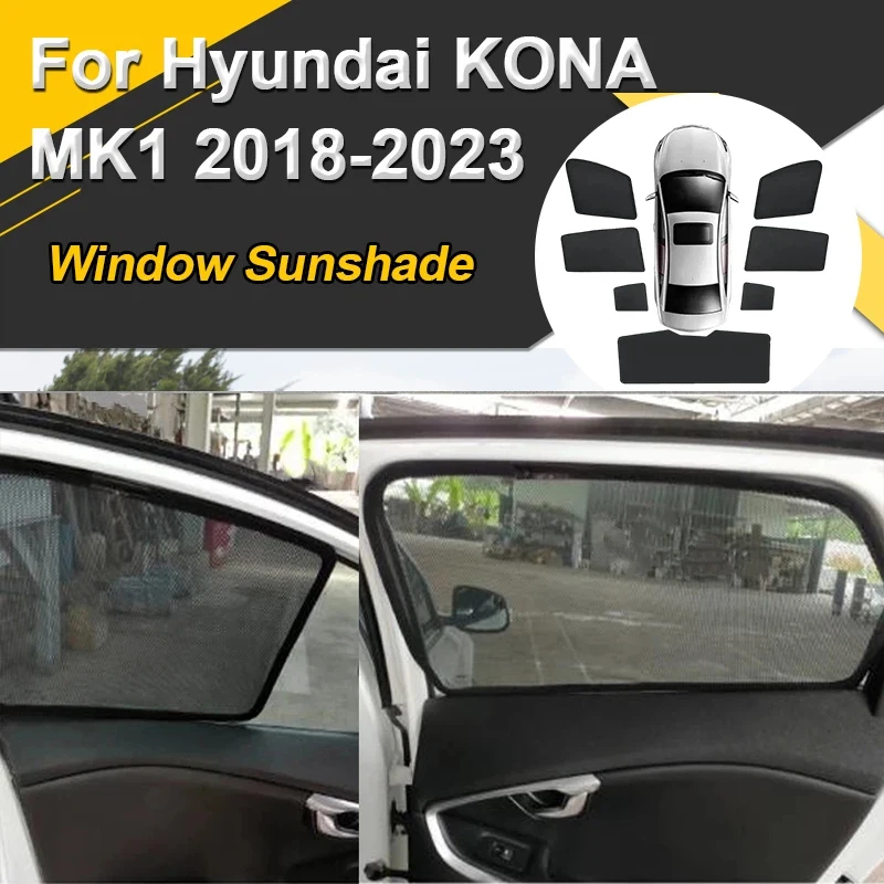 Car Sun Shades For Hyundai KONA Encino OS 2018-2023 MK1 Sunshades Mesh Magnetic Heat insulation Window Visor Auto Accessories
Car Sun Shades For Hyundai KONA Encino OS 2018-2023 MK1 Sunshades Mesh Magnetic Heat insulation Window Visor Auto Accessories