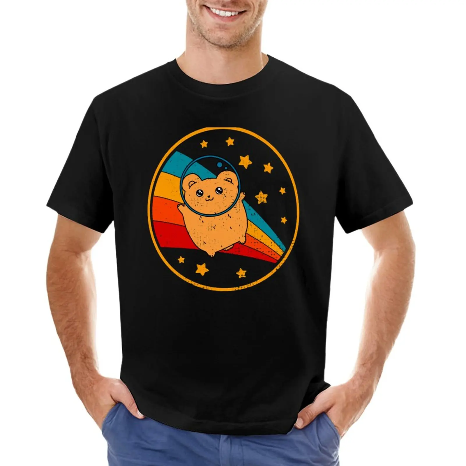 Cute Vintage Syrian Hamster Owner Retro Hamster In Space T-Shirt oversizeds funnys sublime mens graphic t-shirts anime
Cute Vintage Syrian Hamster Owner Retro Hamster In Space T-Shirt oversizeds funnys sublime mens graphic t-shirts anime