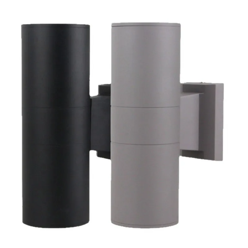 Simple Head Outdoor Wall Lamps with Up and Down Illumination Dual Headed Aluminum Tube Screw Socket Circular Wall Lights Fixture
Simple Head Outdoor Wall Lamps with Up and Down Illumination Dual Headed Aluminum Tube Screw Socket Circular Wall Lights Fixture
