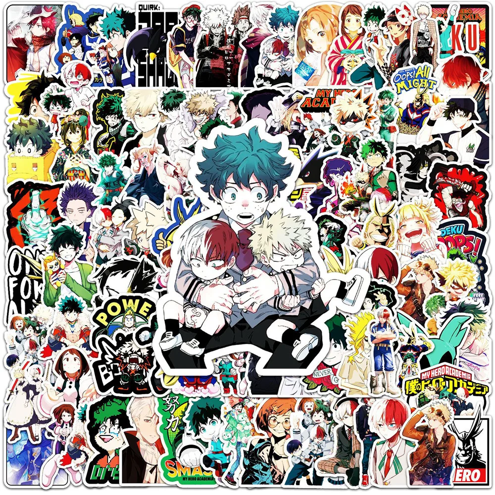 10/30/50/100pcs My Hero Academia Anime Graffiti Stickers Cool Midoriya Izuku Decals Toy DIY Notebook Helmet Cartoon Sticker Pack
10/30/50/100pcs My Hero Academia Anime Graffiti Stickers Cool Midoriya Izuku Decals Toy DIY Notebook Helmet Cartoon Sticker Pack