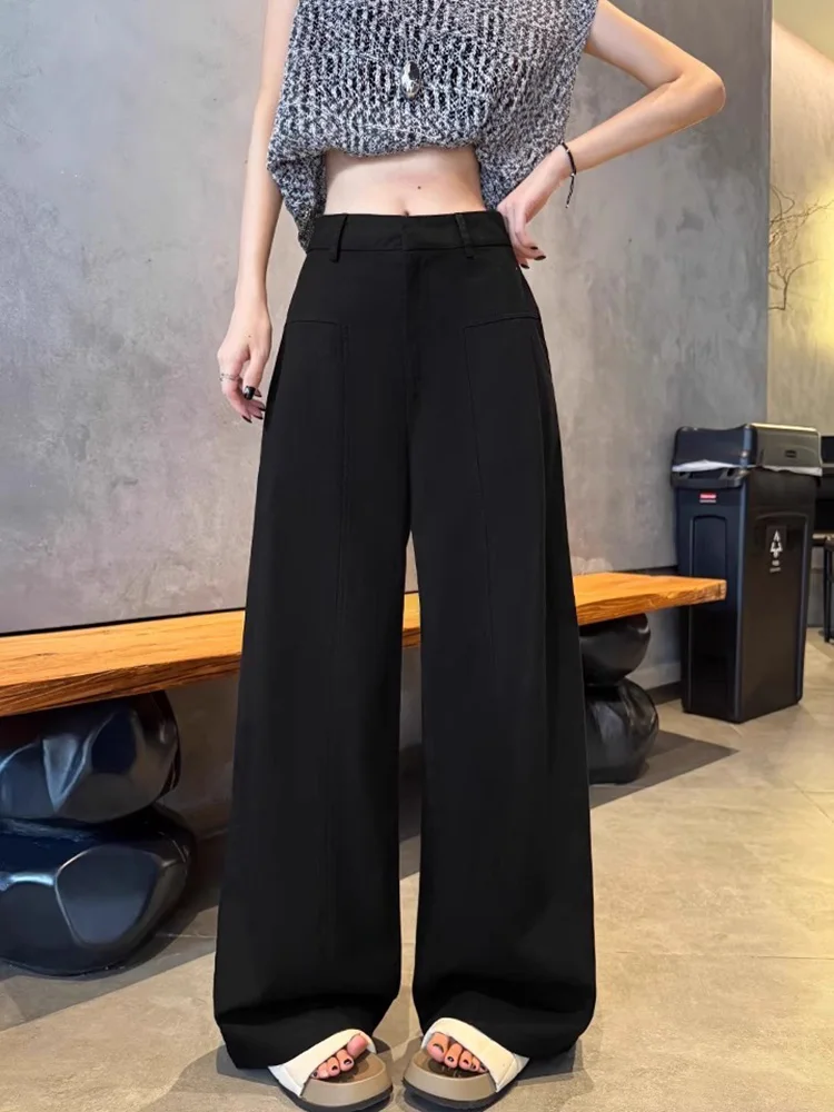 Хлопковые и льняные широкие брюки, женские темно-синие летние брюки с высокой талией, прямые свободные офисные белые брюки для женщин
Хлопковые и льняные широкие брюки, женские темно-синие летние брюки с высокой талией, прямые свободные офисные белые брюки для женщин