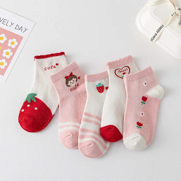 5 Pairs of 2 to 12 Years Girls' Socks Summer mesh soft breathable student fashion trendy socks new space pattern
5 Pairs of 2 to 12 Years Girls' Socks Summer mesh soft breathable student fashion trendy socks new space pattern