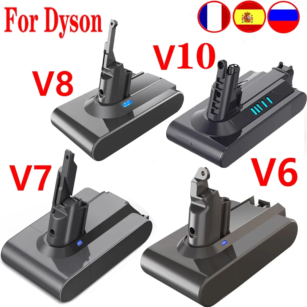 Vacuum Cleaner Rechargeable Battery for Dyson V6 V7 V8 V10 Series SV07 SV09 SV10 SV12 DC62 Absolute Fluffy Animal Pro Bateria
Vacuum Cleaner Rechargeable Battery for Dyson V6 V7 V8 V10 Series SV07 SV09 SV10 SV12 DC62 Absolute Fluffy Animal Pro Bateria