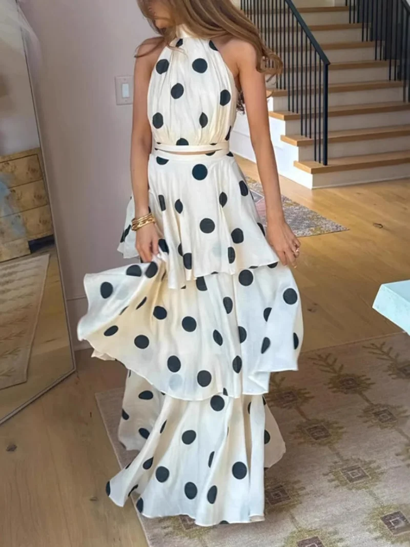 Fashion Polka Dot 2 Piece Sets Women Outfit Summer Clothing Women 2026 Sleeveless Top Layered Skirts Sets Party Club Dress Sets
Fashion Polka Dot 2 Piece Sets Women Outfit Summer Clothing Women 2026 Sleeveless Top Layered Skirts Sets Party Club Dress Sets