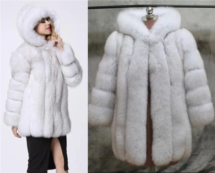 Женская шуба с капюшоном Street Sle Splicing Long Sve Верхняя одежда обычной длины из искусственного меха Куртка Осенняя коллекция 
Женская шуба с капюшоном Street Sle Splicing Long Sve Верхняя одежда обычной длины из искусственного меха Куртка Осенняя коллекция