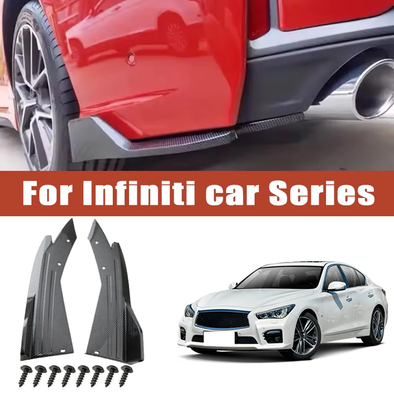 2pcs Rear Bumper Spoiler Lip Splitter Diffuser Anti-Crash Winglet Car Mod For Infiniti Q50 Q60 Q70 QX50 QX55 QX60 QX80 FX G M
2pcs Rear Bumper Spoiler Lip Splitter Diffuser Anti-Crash Winglet Car Mod For Infiniti Q50 Q60 Q70 QX50 QX55 QX60 QX80 FX G M