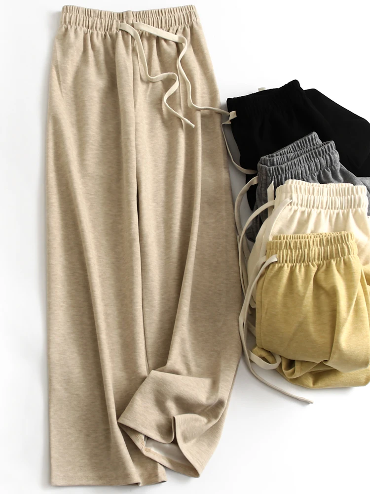 Loose Straight Leg Pants Women's Casual Elastic Waist Loose Sensation High Waist Long Polyester Fiber Versatile Casual Pants
Loose Straight Leg Pants Women's Casual Elastic Waist Loose Sensation High Waist Long Polyester Fiber Versatile Casual Pants