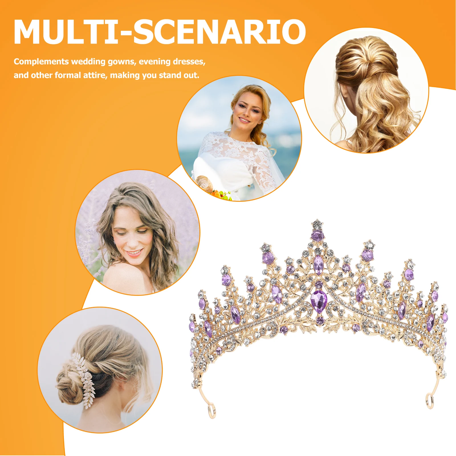 Crystal Crown Hair Accessory Bridal Headpieces Zinc Alloy Rhinestones Wedding Accessories Women Hairpiece Elegant Design
Crystal Crown Hair Accessory Bridal Headpieces Zinc Alloy Rhinestones Wedding Accessories Women Hairpiece Elegant Design