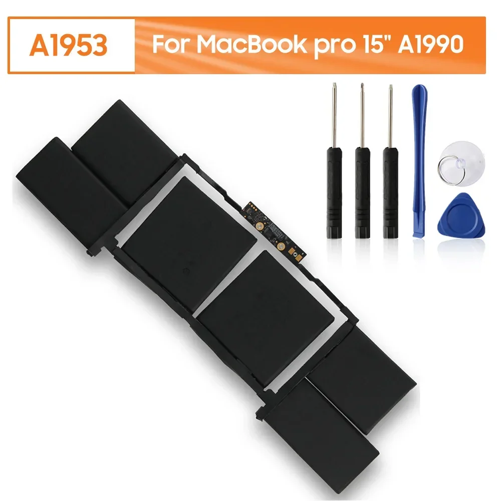 Сменный аккумулятор A1953 для MacBook pro 15 дюймов A1990 2018 2019, аккумуляторная батарея 7336 мАч
Сменный аккумулятор A1953 для MacBook pro 15 дюймов A1990 2018 2019, аккумуляторная батарея 7336 мАч