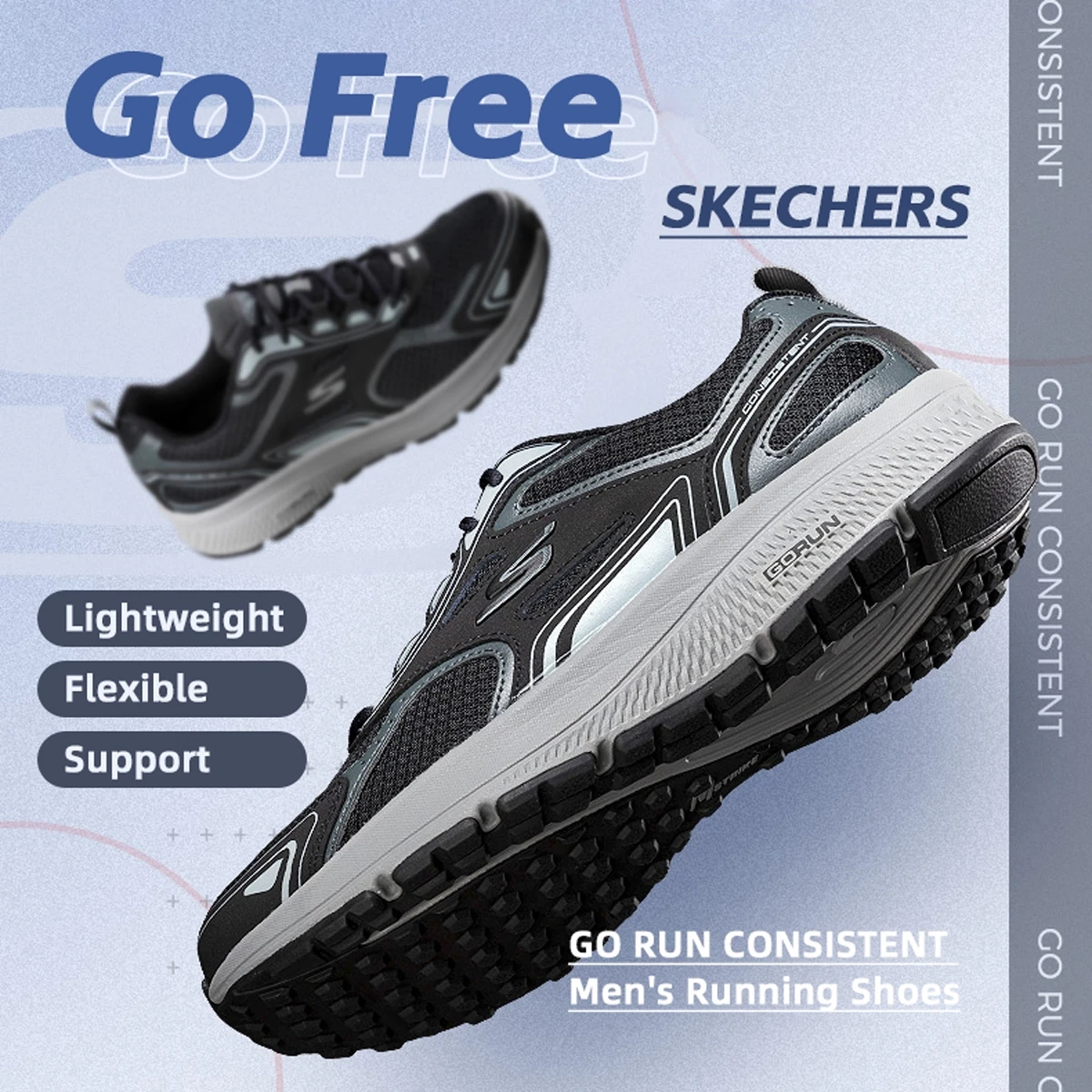 Skechers Кроссовки Мужская обувь на мягкой подошве с сеткой Уличные кроссовки 220034-Bkgy
Skechers Кроссовки Мужская обувь на мягкой подошве с сеткой Уличные кроссовки 220034-Bkgy