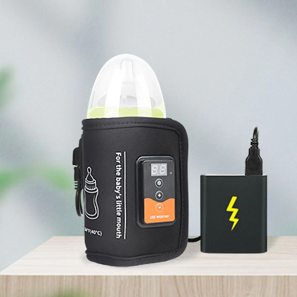 Portable Baby Bottle Warmer Black Breast Milk Heater Insulation Cover Travel USB 5V Voltage Charging Bank Compatible Night
Portable Baby Bottle Warmer Black Breast Milk Heater Insulation Cover Travel USB 5V Voltage Charging Bank Compatible Night