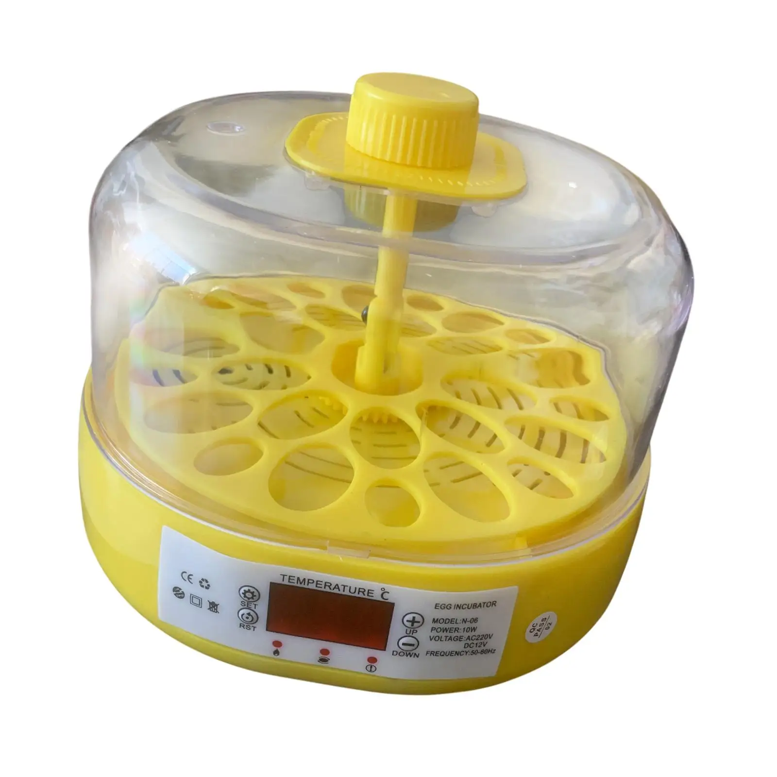 6 Eggs Incubator Egg Turner Tray Egg Hatcher Machine Digital Poultry 18 Pigeon Eggs Hatching for Duck Quail Chicken Birds Goose
6 Eggs Incubator Egg Turner Tray Egg Hatcher Machine Digital Poultry 18 Pigeon Eggs Hatching for Duck Quail Chicken Birds Goose