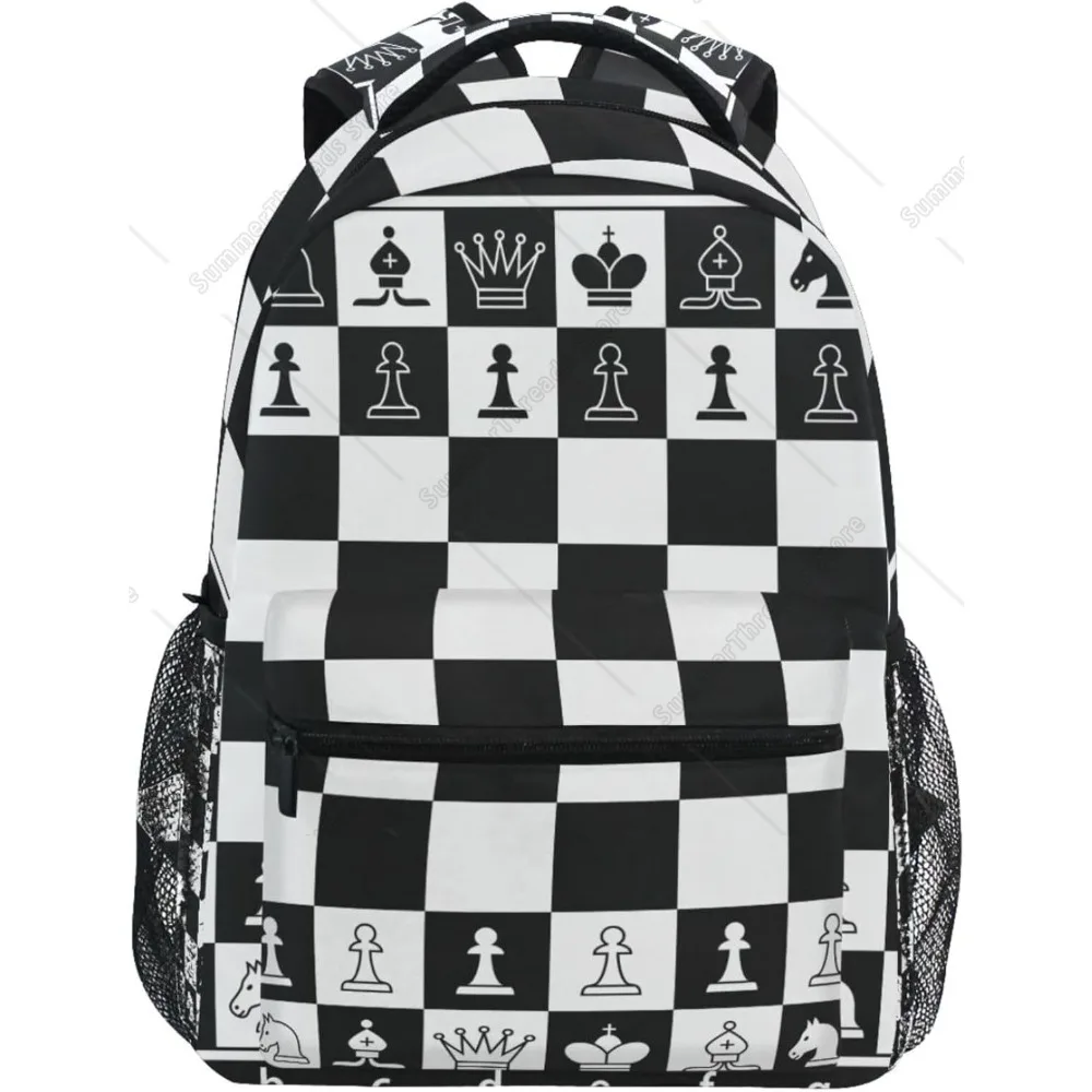 Black White Chess Board Backpack Plaid Bookbag Daypack Travel Hiking Camping School Laptop Bag
Black White Chess Board Backpack Plaid Bookbag Daypack Travel Hiking Camping School Laptop Bag