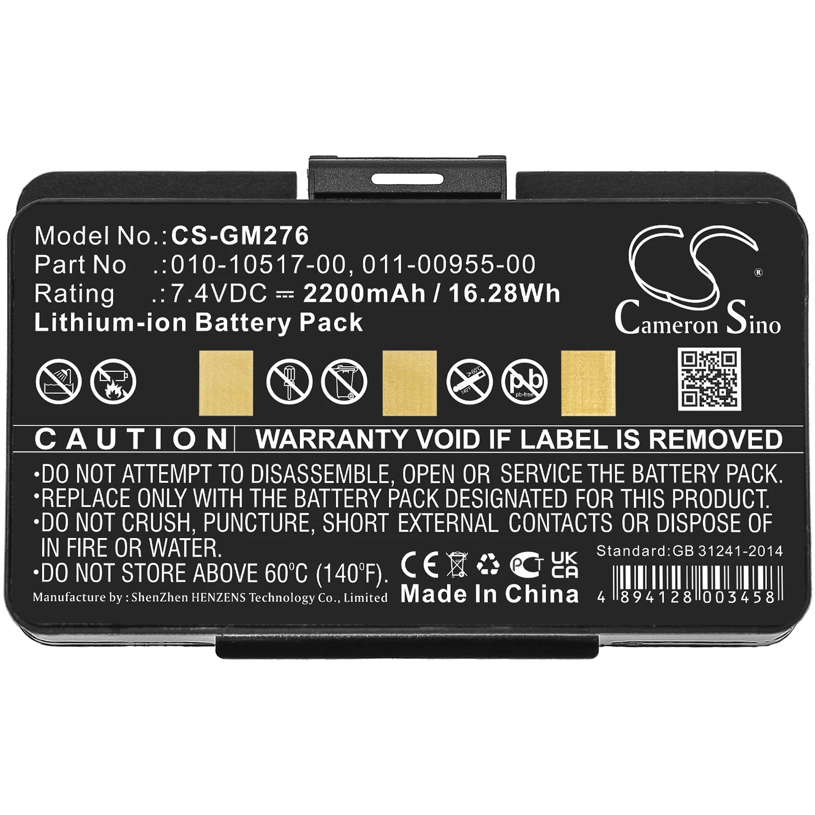 2200mAh/2600mAh/3000mAh GPS, Navigator Battery for Garmin GPSMAP 276, 276c, 296, 376C, not support version 5.70 or above
2200mAh/2600mAh/3000mAh GPS, Navigator Battery for Garmin GPSMAP 276, 276c, 296, 376C, not support version 5.70 or above