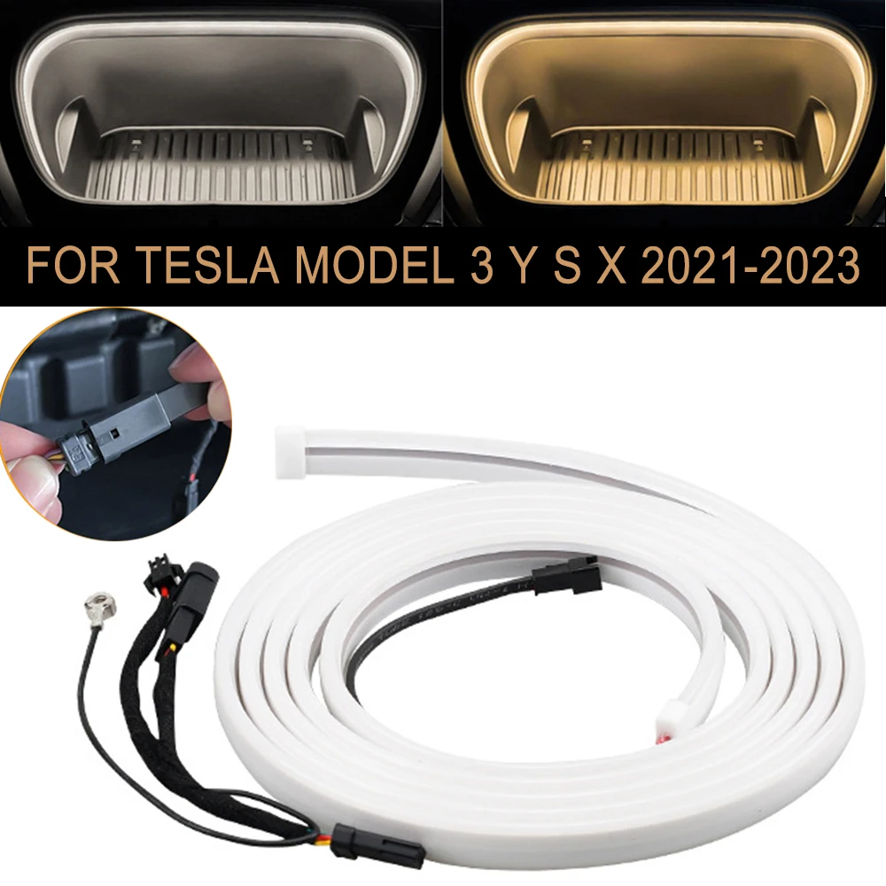 Super LED Strip Modified Lighting for Tesla Model 3 Y 2.5m Waterproof Flexible Front Trunk Silicone Light frunk led 2021-2024
Super LED Strip Modified Lighting for Tesla Model 3 Y 2.5m Waterproof Flexible Front Trunk Silicone Light frunk led 2021-2024