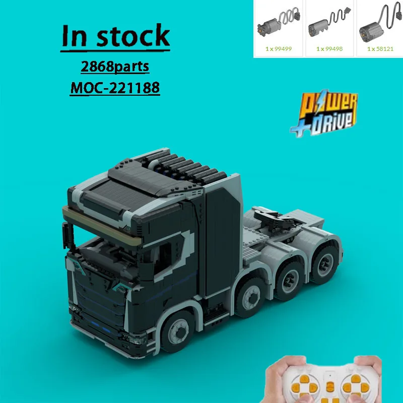 MOC-221188 Грузовой транспортный грузовик 8X4Черный трактор Модель строительного блока 2868ДеталиMOC Креативный строительный блок для мальчиков и детей на день рождения, подарок
MOC-221188 Грузовой транспортный грузовик 8X4Черный трактор Модель строительного блока 2868ДеталиMOC Креативный строительный блок для мальчиков и детей на день рождения, подарок