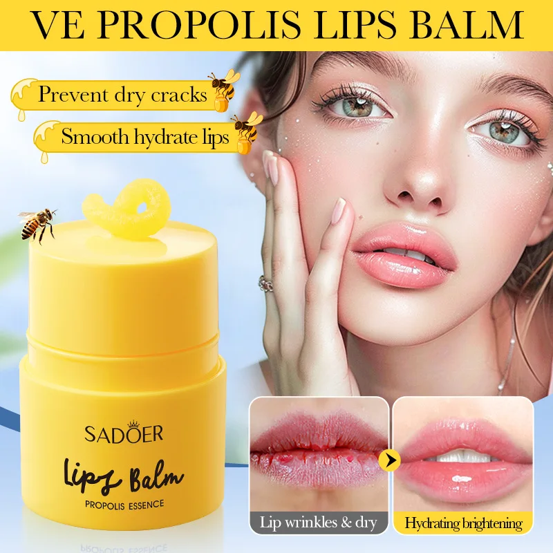 SADOER Propolis Vitamin E Essence Lip Balm Hydrating Moisturizing Fading Lip Pattern Moisturizing Lip Balm Skincare
SADOER Propolis Vitamin E Essence Lip Balm Hydrating Moisturizing Fading Lip Pattern Moisturizing Lip Balm Skincare