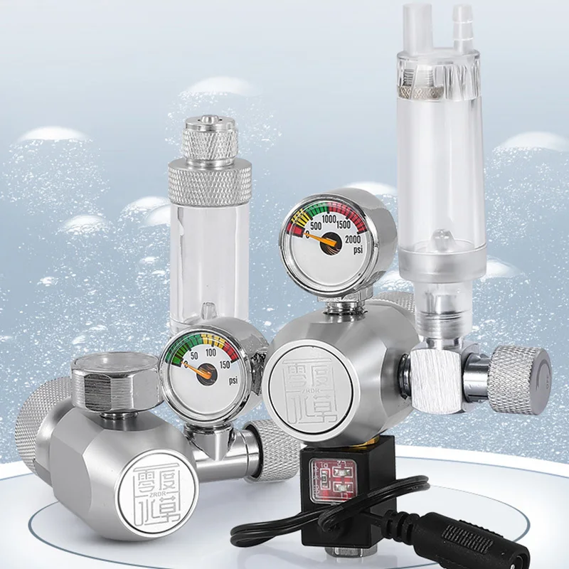 Zrdr Co2 Regulator Pressure Meter Carbon Dioxide Reducer Bubbler Counter Valve Electric Cylinder Aquarium Accessories Fish Tank
Zrdr Co2 Regulator Pressure Meter Carbon Dioxide Reducer Bubbler Counter Valve Electric Cylinder Aquarium Accessories Fish Tank