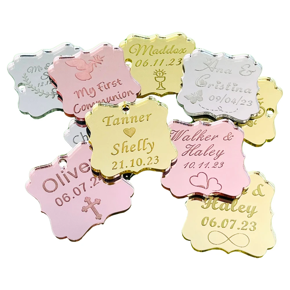 100Pcs Personalized Acrylic Tags Customized Name Tag Decoration Wedding Favors for Guests Gift Baptism Birthday Square
100Pcs Personalized Acrylic Tags Customized Name Tag Decoration Wedding Favors for Guests Gift Baptism Birthday Square