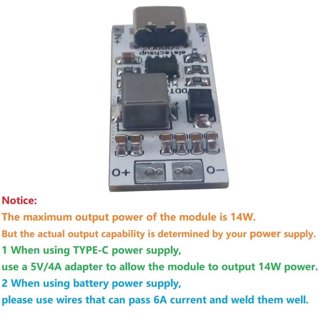 3,5 А USB C TYPE-C в DC 6 В 8,4 В 9 В 12 В повышающий преобразователь постоянного тока для зарядного устройства мобильного телефона высокой мощности QC PD
3,5 А USB C TYPE-C в DC 6 В 8,4 В 9 В 12 В повышающий преобразователь постоянного тока для зарядного устройства мобильного телефона высокой мощности QC PD
