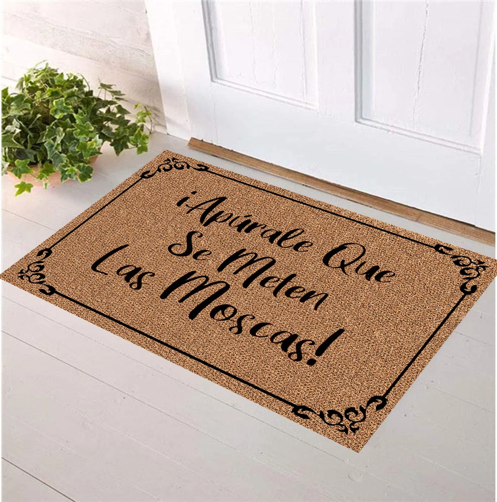 I Apúrale Que Se Meten Las Moscas Tapete Doormat Rubber Non Slip Floor Door Mat Outdoor Indoor Porch Kitchen Room Rug Home Decor
I Apúrale Que Se Meten Las Moscas Tapete Doormat Rubber Non Slip Floor Door Mat Outdoor Indoor Porch Kitchen Room Rug Home Decor