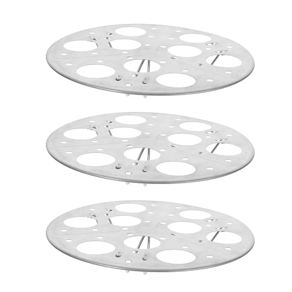 3 Pcs Steamer Pot Insert Egg Rack Tray Stainless Steel High Foot Round Structure Pot Insert Reusable Metal Holder
3 Pcs Steamer Pot Insert Egg Rack Tray Stainless Steel High Foot Round Structure Pot Insert Reusable Metal Holder