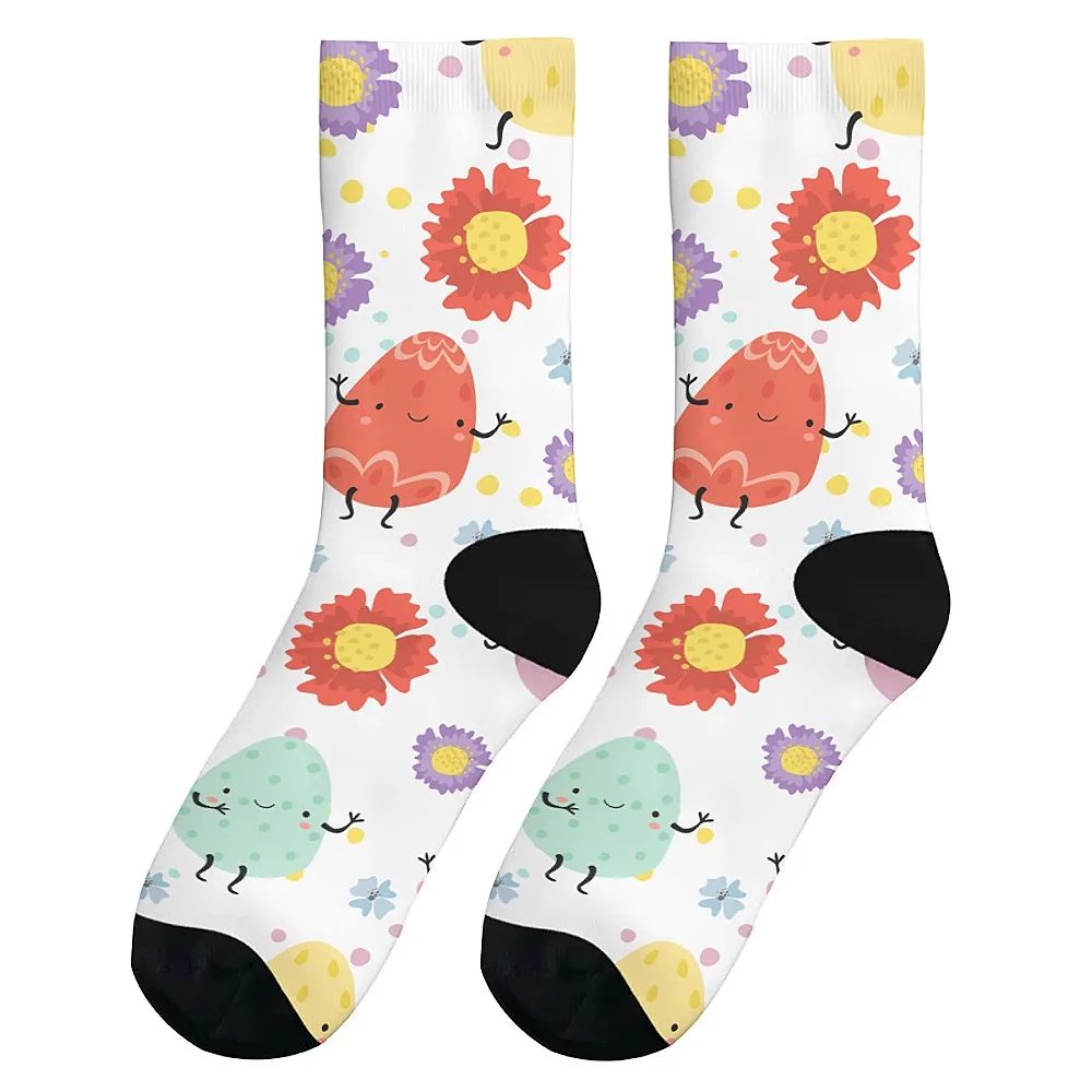 Happy Easter egg men's novelty mid-tube socks fashionable and cute versatile style breathable and warm perfect gift choice
Happy Easter egg men's novelty mid-tube socks fashionable and cute versatile style breathable and warm perfect gift choice