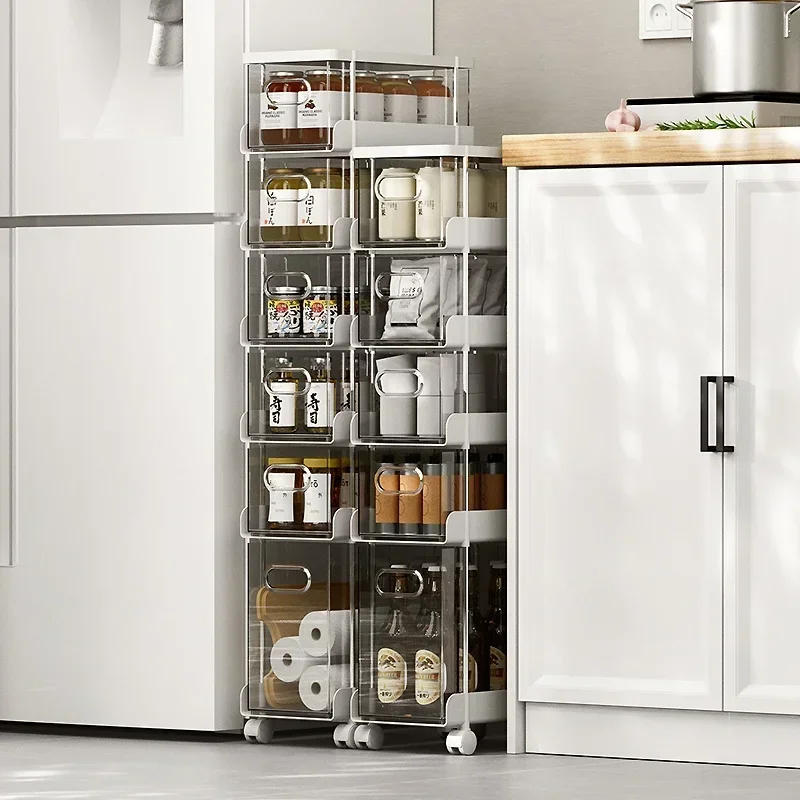 Storage Cabinet Organizer Living Room Drawers Drawer-type Gap Shelf with Pulley Toilet Storage Rack Compact
Storage Cabinet Organizer Living Room Drawers Drawer-type Gap Shelf with Pulley Toilet Storage Rack Compact