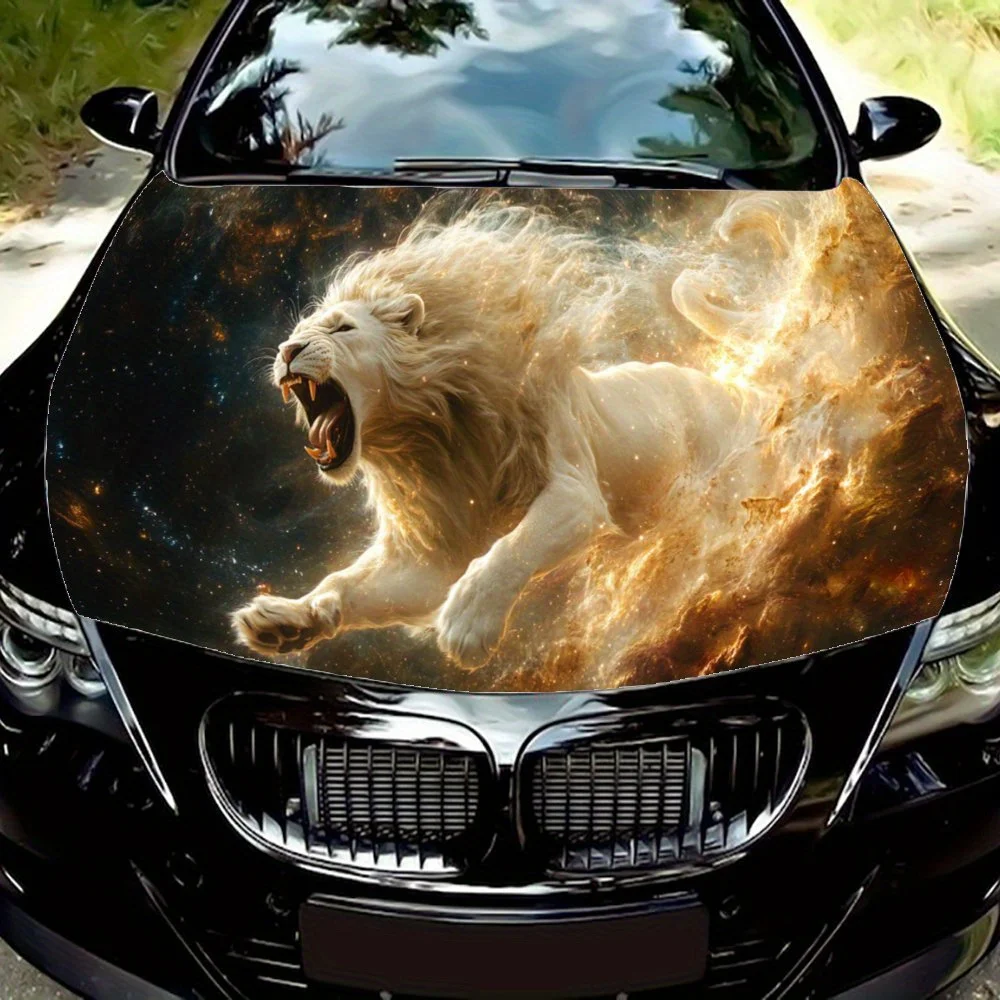 Roaring White Lion in The Stars, Fierce,Car Vinyl Wraps, Engine Hood Decal Sticker, Splash-Resistant, Easy Removal, Durable Pers
Roaring White Lion in The Stars, Fierce,Car Vinyl Wraps, Engine Hood Decal Sticker, Splash-Resistant, Easy Removal, Durable Pers