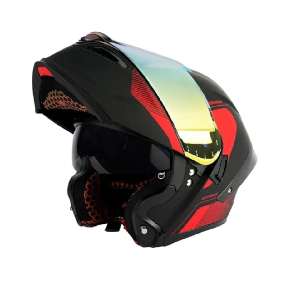 Street bike/motocross modular LED full face motorcycle helmet ABS shell Dobermann Red DOT approved with flip-up dual visor sun
Street bike/motocross modular LED full face motorcycle helmet ABS shell Dobermann Red DOT approved with flip-up dual visor sun
