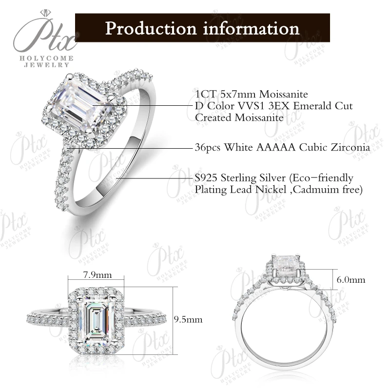 Moissanite Rings 1ct 100% S925 Sterling Silver VVS1 Trillion Heart Multi-Shape K D Wedding Bridal Anniversary Gift Women Charms
Moissanite Rings 1ct 100% S925 Sterling Silver VVS1 Trillion Heart Multi-Shape K D Wedding Bridal Anniversary Gift Women Charms