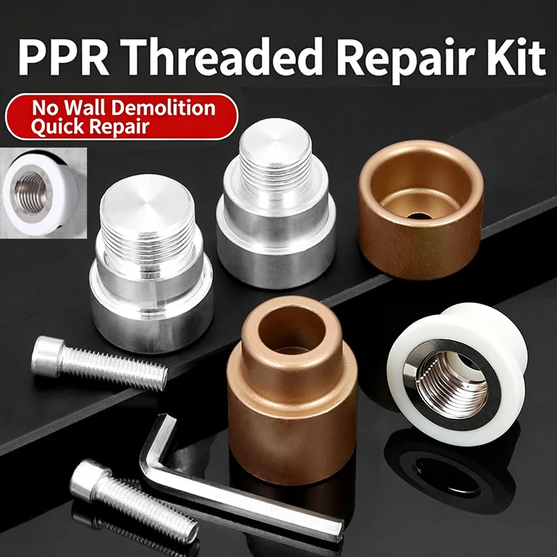 3 Piece PPR Inner Thread Crack Repair Tool 1/2 Inch Water Pipe Cracking Wire Removal Replacement Tool Hand Tool Accessories
3 Piece PPR Inner Thread Crack Repair Tool 1/2 Inch Water Pipe Cracking Wire Removal Replacement Tool Hand Tool Accessories